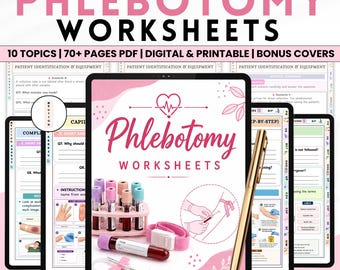Phlebotomy Notes PDF for Nursing Students | 70+ Page Study Guide | Order of Draw Chart, Tube Colors & Lab Reference