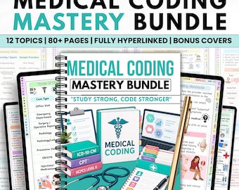 Medical Coding Bundle PDF | Nursing Students| ICD-10 CPT Coding Reference | Digital Download