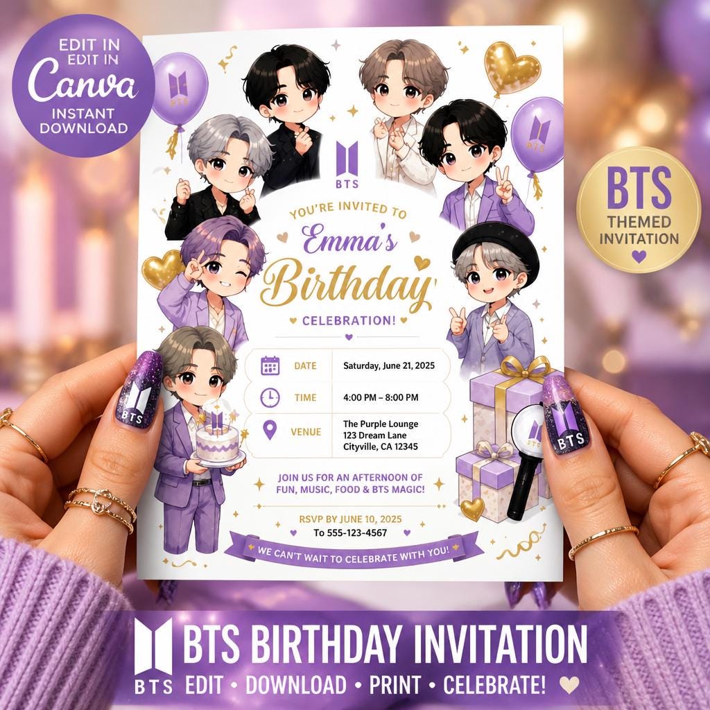 Bts birthday card - Etsy 日本