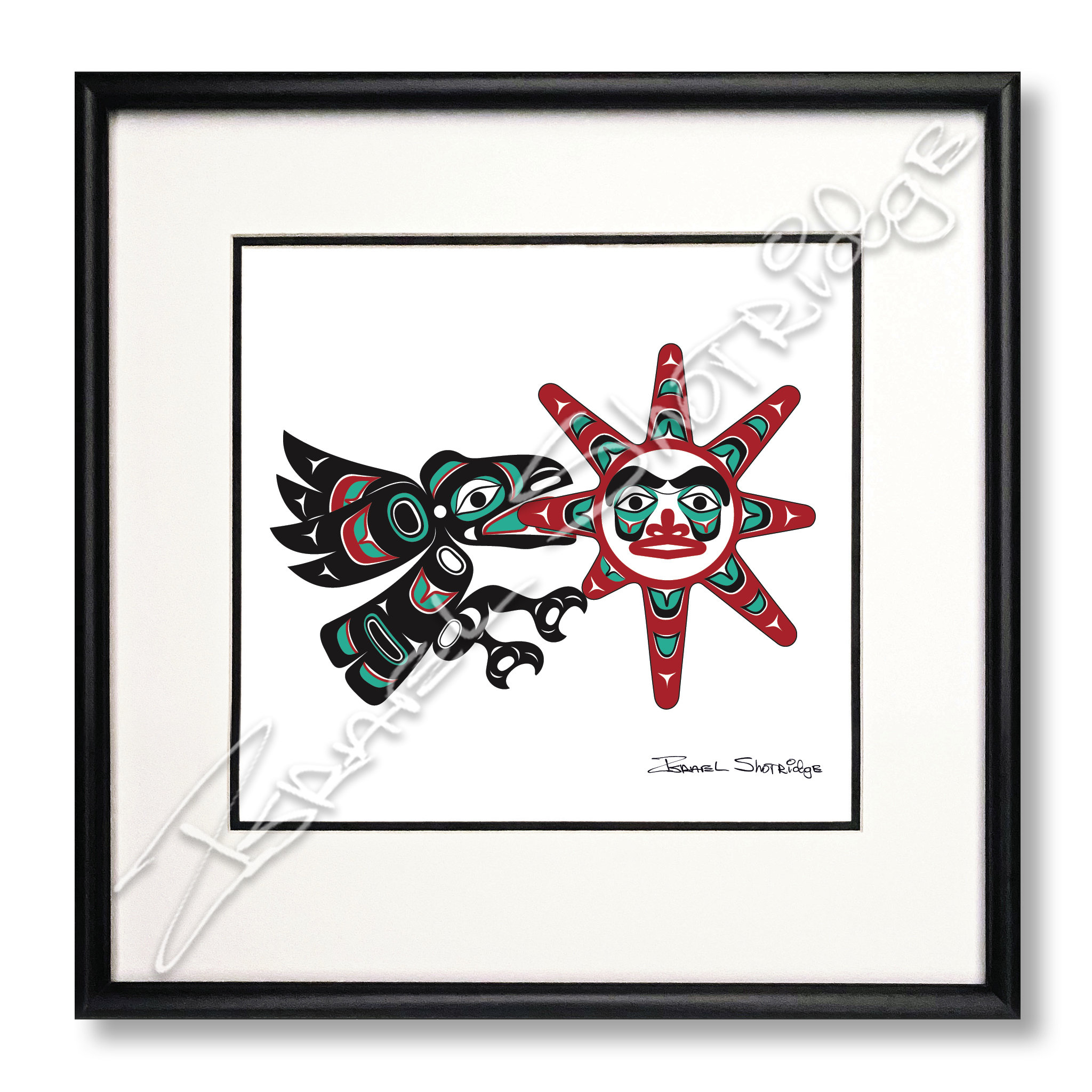Raven Stealing the Sun Limited Edition Giclée Art Print (double Matte ...