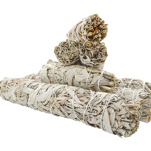 Witte salie smudgebundel - 4"-5"