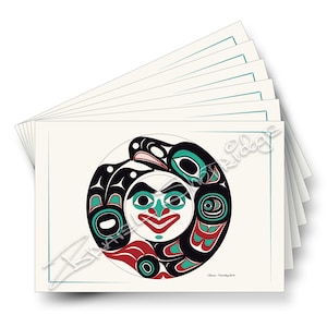 Eagle Spirit Art Cards / 6 Card Collection / Formline Art Card Set / Tlingit Northwest Native American Artist Israel Shotridge