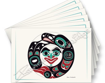 Eagle Spirit Art Cards / 6 Card Collection / Formline Art Card Set / Tlingit Northwest Native American Artist Israel Shotridge