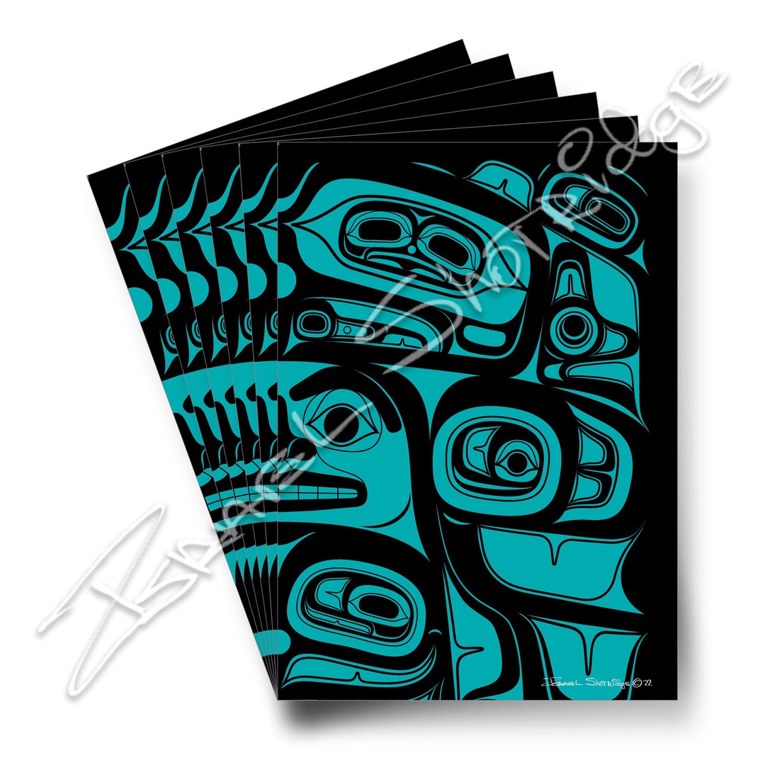 Formline Variations #3 / 6 Card Collection / Formline Art Card Set ...