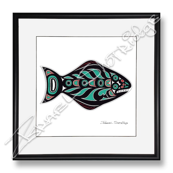 Halibut Limited Edition Giclée Art Print (single Matte Framed