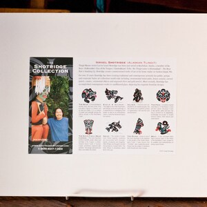 Lovebirds 17 x 16 Open Edition Art Print Matted / Tlingit Northwest Native American Artist Israel Shotridge image 2