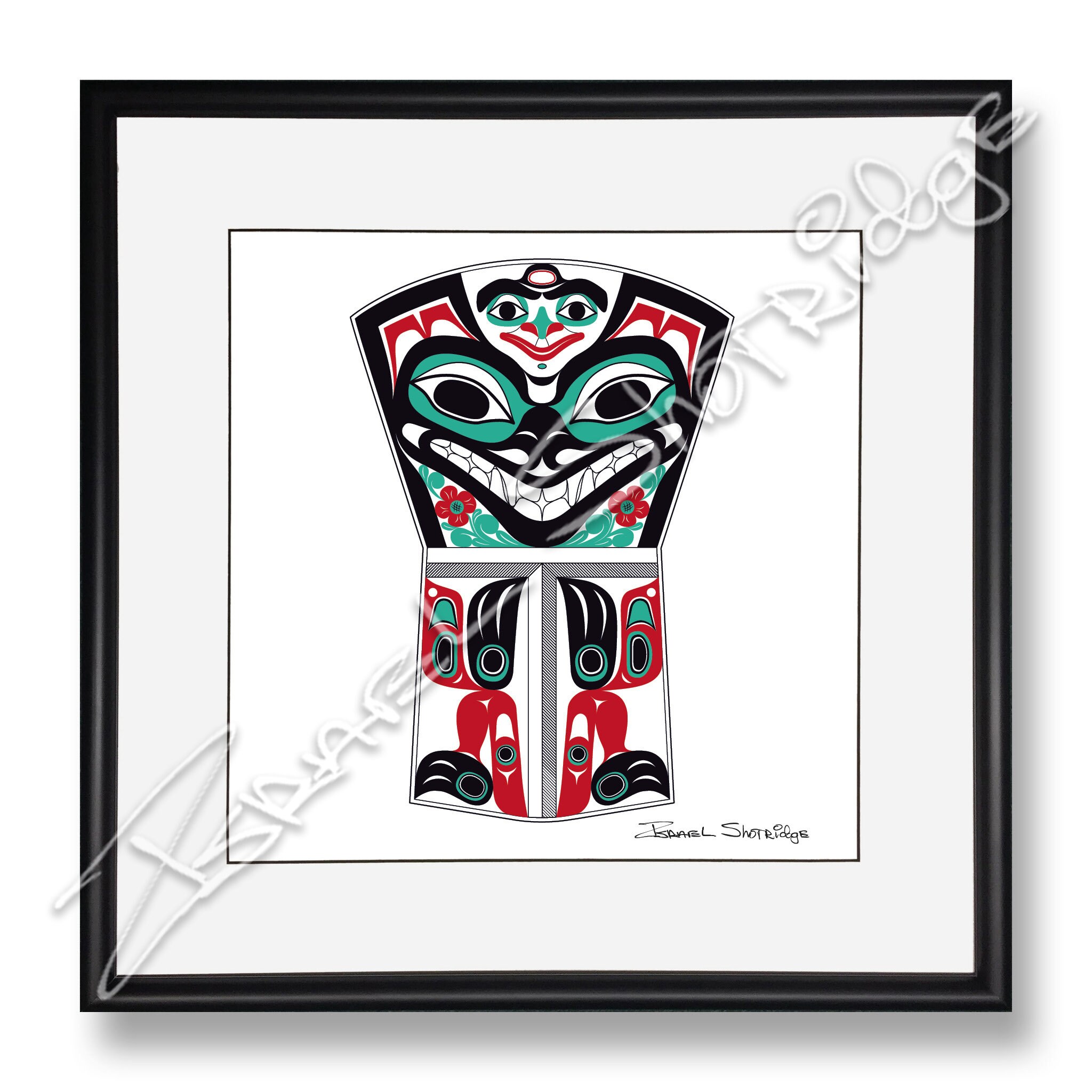 Bear Copper Limited Edition Giclée Art Print (single Matte Framed
