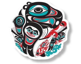 Going to the Potlatch Acrylic Magnet