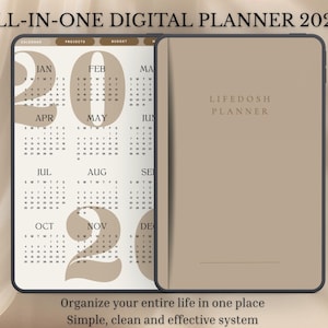 Agenda numérique tout compris 2026 | TDAH, budget et projets | Téléchargement instantané