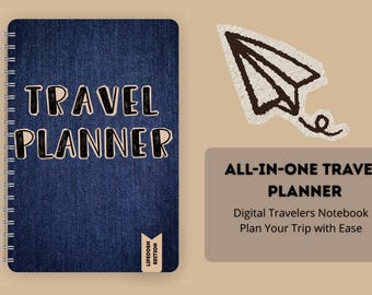 Carnet de voyage numérique, carnet de voyage, itinéraire de vacances (téléchargement numérique)