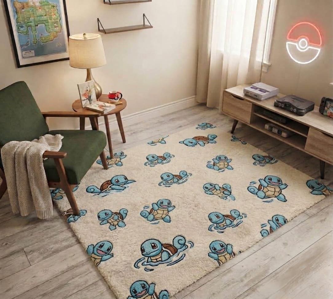 Squirtle Tuft Rug - Etsy