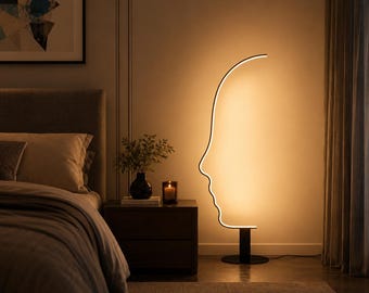 Viral Tiktok / Instagram Artistic LED Face Floor Lamp
