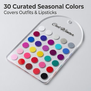 Brelok z paletą kolorów sezonowych - Przewodnik po zakupach do garderoby - Twoja sezonowa paleta - Przewodnik po analizie kolorów sezonowych