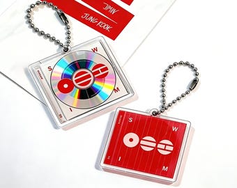 Mini CD BTS Arirang porte-clés en acrylique, breloque pour album Kpop, porte-clés de produits dérivés