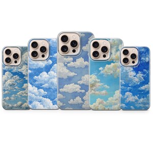 Sky Clouds Phone case, Soft Minimal Dreamy iPhone 17,16,15,14,13,12,11 Pro Max Samsung a17,a16,a56,S22,S23,S24,S25,S26 Ultra,Pixel,10,9,8