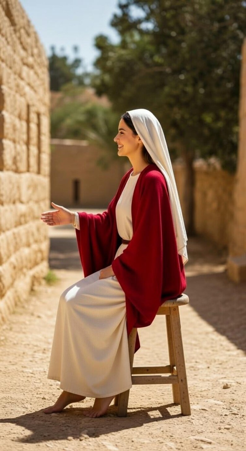 Biblical Mary Costume Women Nativity Robe Christian Church Play ...