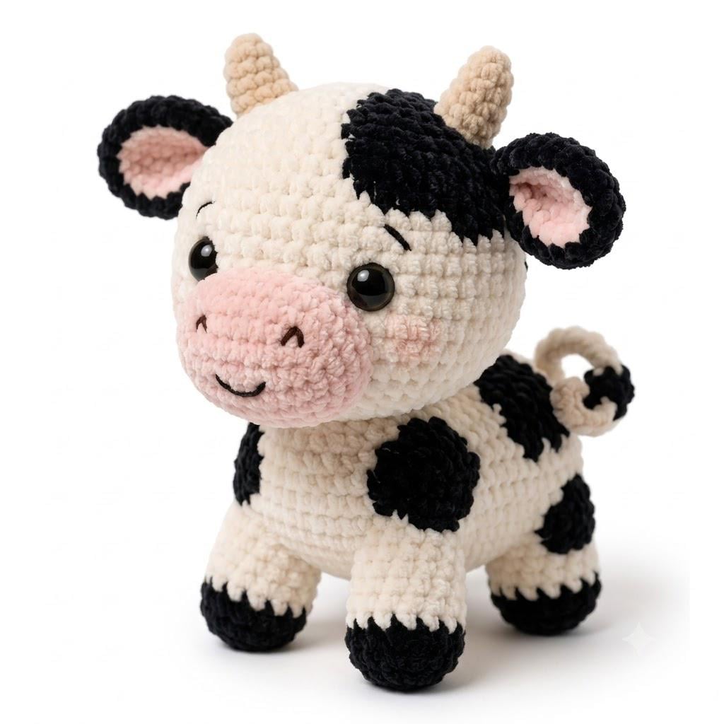 39 Cow Crochet Patterns: Unleash Your Creativity with These Adorable Designs! 35 Baby Cow Amigurumi Crochet Pattern Farm Animal Plush