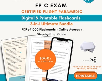 FPC Exam Flashcards 2026 | Flight Paramedic Certification | Fpc Notes | Fpc Study | Fpc Review | Flight Paramedic Exam | Fpc Exam