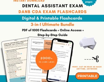 Certified Dental Assistant Flashcards 2026 | DANB CDA Exam Flashcards | Dental Assistant Exam | Danb Cda Exam | Cda Review | Cda Study