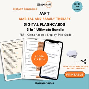 MFT Marital and Family Therapy Flashcards 2026 | Mft Exam Flashcards | Mft Review | Mft | Marital and Family Therapy | 1000+ Mft Flashcards