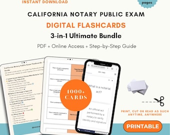 California Notary Public Exam Flashcards 2026 | California Notary Public Exam Flashcards | Notary Public State Exam Flashcards | Notary