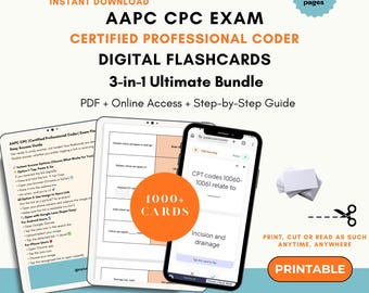 AAPC CPC Exam Flashcards 2026 | Certified Professional Coder Exam Flashcards | Medical Coding Exam Prep Flashcards | CPC Exam Flash cards