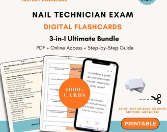 Nail Technician Exam Flashcards 2026 | Nail Technician Exam Flashcards | Nail Technician Exam Prep | Nail Technician State Board Exam
