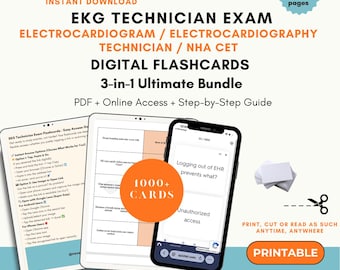 EKG Technician Exam Prep Flashcards 2026 | EKG Technician Exam Flashcards | EKG Technician Flashcards | Ekg Technician Exam | Nha Cet Exam