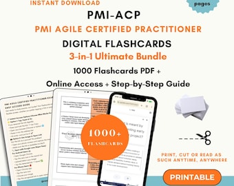 PMI ACP Exam Flashcards 2026 | PMI Agile Certified Practitioner Exam | Agile Certified Practitioner | Pmi Acp Exam | Acp Notes | Acp Review