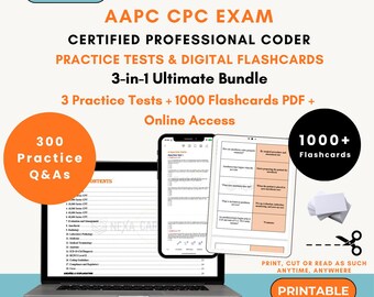 AAPC CPC Exam Prep Bundle 2026 | Certified Professional Coder Exam | Cpc Practice Tests | Cpc Flashcards | Cpc Notes | Cpc Study | Aapc Cpc