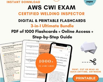 Certified Welding Inspector Flashcards 2026 | Aws Cwi Exam Prep | Cwi Exam | Welding Inspector Exam | Cwi Notes | Cwi Review | Aws Cwi
