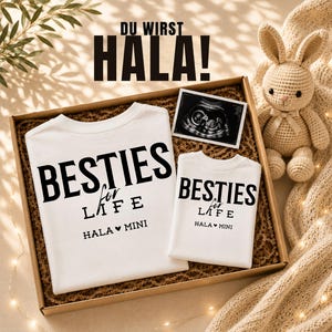 Du kommer att bli Hala – Matchande kläder för Hala och Mini | Graviditetsmeddelande | Present till blivande moster | Present till blivande turkisk moster