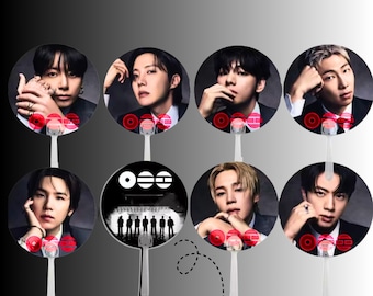 Arirang Inspired K-Pop Hand Fan |  éventail Portable pour concert  World Tour Arirang | lightweight PVC fan