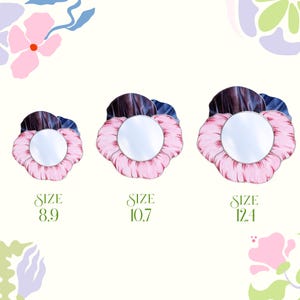 Stained glass pansy mirror size comparison small medium large options