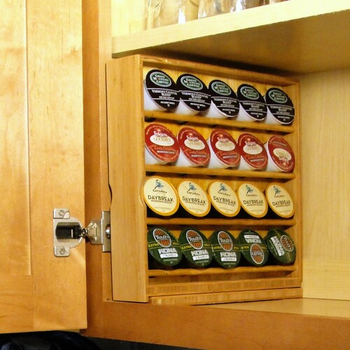 K-cup Storage for Kitchen Cabinets Left 