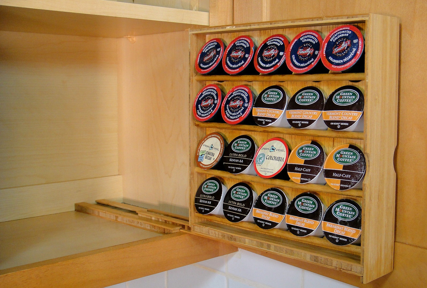 KCup Storage For Kitchen right hand opening Etsy