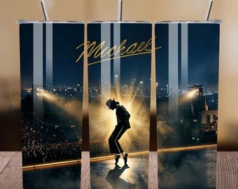 Diseño PNG para vaso con diseño de cantante pop: Diseño para sublimación (descarga digital)