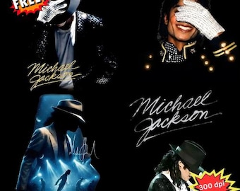 Michael Jackson King of Pop Png Design | Halftone MJ Graphic | Vintage Style T-Shirt Print | Sublimation PNG | Poster PNG | Digital Download