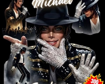 Michael Jackson PNG, Retro Vintage Singer Graphics, King of Pop Png, 80s Michael Jackson Shirt Png, Sublimation Png, Digital Download