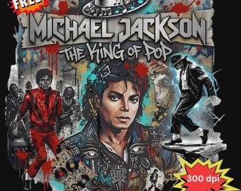 Michael Jackson PNG, King Pop Digital, Michael Fan Gift Retro 80s Music Shirt png, Sequin Glove Pop Art Digital Art