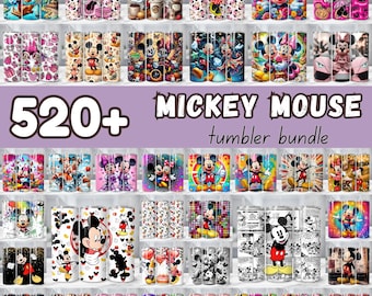 Mickey Minnie Cartoon Tumbler Wrap Bundle (Digital Download)