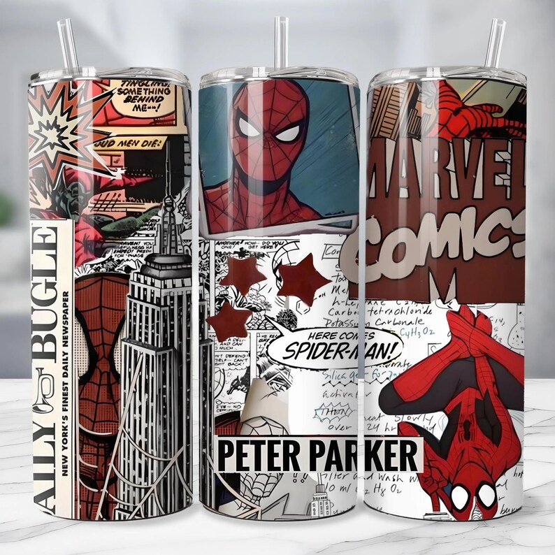 470+ Spiderman Tumbler Wraps, Skinny Tumbler PNG Sublimation Design (Digital Download) image 19