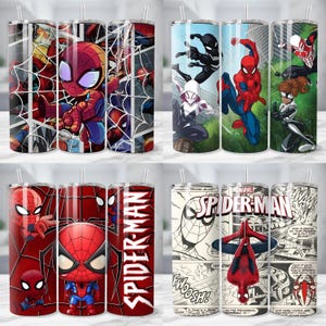 470+ Spiderman Tumbler Wraps, Skinny Tumbler PNG Sublimation Design (Digital Download) image 8