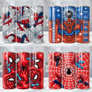 470+ Spiderman Tumbler Wraps, Skinny Tumbler PNG Sublimation Design (Digital Download) image 11