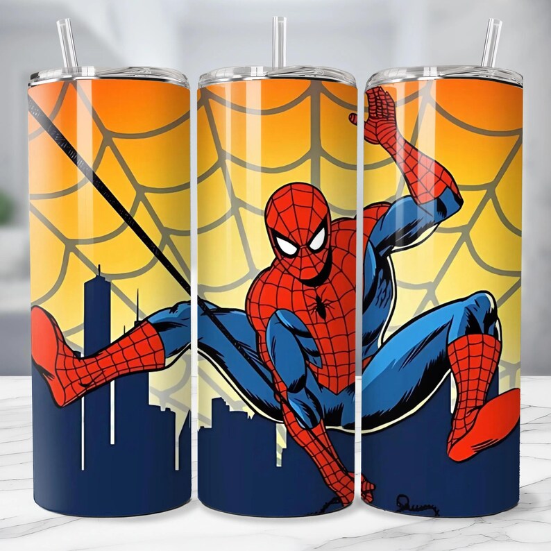 470+ Spiderman Tumbler Wraps, Skinny Tumbler PNG Sublimation Design (Digital Download) image 14