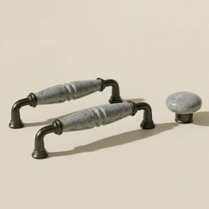 Tiradores y pomos de cerámica cromada estilo vintage para armarios – Tiradores de cajón de estilo rústico en tonos pastel