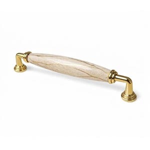 Tirador de mármol para armario, 96 mm, 128 mm, 160 mm, color dorado. Tirador para cajón.