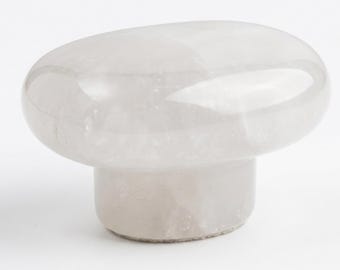 Cream Stone Cabinet Knob, Modern Decorative Drawer Handle for Kitchen and Bathroom Cabinets