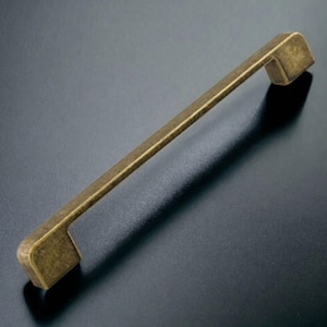 Antique Brass Cabinet Pulls, Metal Handles for Kitchen Drawers and Furniture 10 Pack