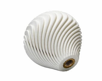 Modern Spiral Cabinet Knob Minimal White Drawer Pull Decorative Hardware